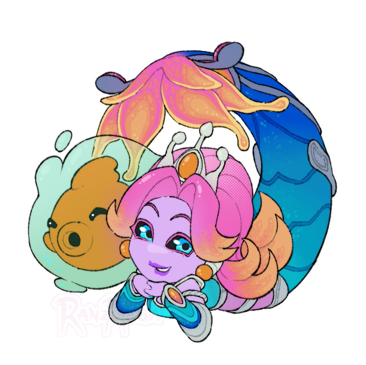 RANZOMEGA's tweet photo. Chibi's of Nami's Space Groove Skin from League of Legends! So pretty... jello... full of color... 🩷🧡💙

$10 via VGen! ฅ(•⩊ •マ

#vgen #skeb #namilol #leagueoflegends #artoflegends https://t.co/CcHkoZPk4v