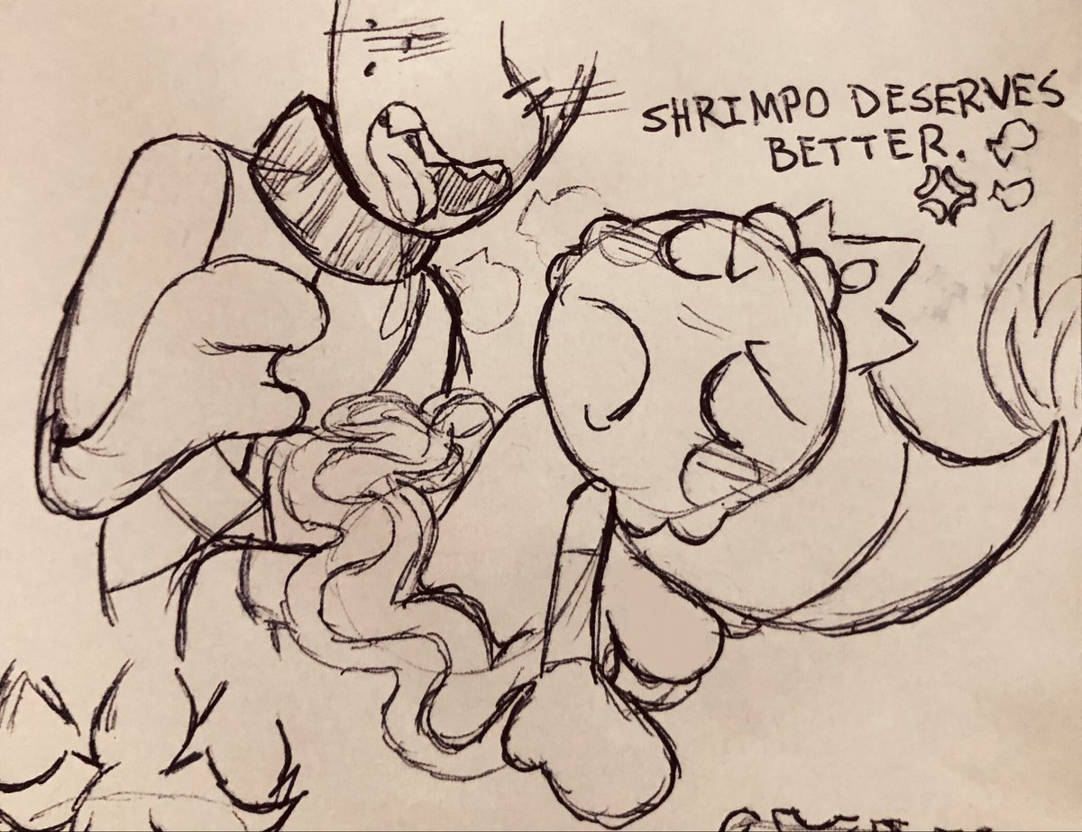 daniwolf9005's tweet photo. I did like the idea- drew it a bit before the Halloween event and got reminded thanks to this post ☺️🍓🦐❤️
#fruitpunch https://t.co/SiH1gdAaCO