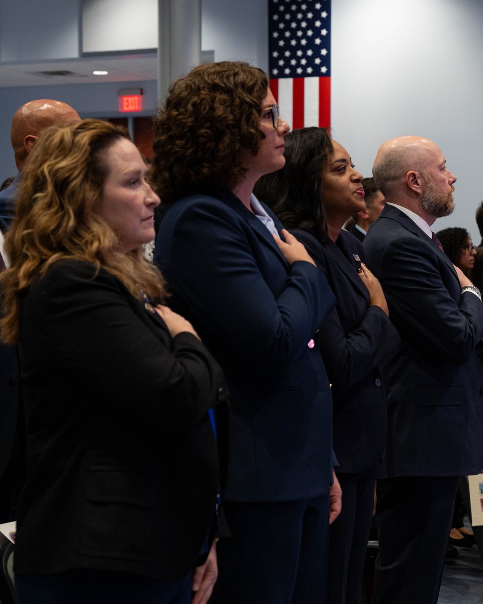 RealNCIS's tweet photo. Congratulations to Special Agent Basic Training Class 2603! At @FLETC, #NCIS DDOS Erin Carmichael welcomed our newest special agents as they embark on global assignments to protect @USNavy Sailors, @USMC Marines, and national maritime security. https://t.co/HRtEj0p2Cd