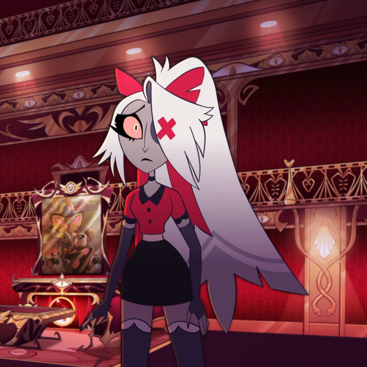 Honeystoria's tweet photo. charlie and vaggi can't leave each other, so they decided to just be mad in the same room. even when theyre mad, they still want to be together. 😭😭 https://t.co/DBu9wRXfnf
