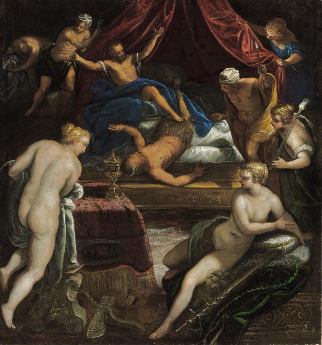 espectadormir's tweet photo. Hércules expulsa al fauno de la cama de Ónfale alrededor de 1585
Jacopo Robusti Tintoretto, Venecia, 1518 - Venecia, 1594
Óleo sobre lienzo, 112 × 106 cm
Museo de Bellas Artes de Budapest
https://t.co/nrTSw0eI4Z
#Tintoretto https://t.co/ZzjDEx2Ab3