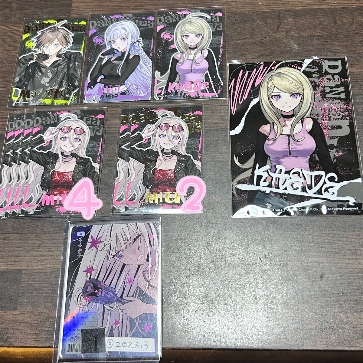 zez3i3's tweet photo. 交換・買取・譲渡
ダンガンロンパ めふぃすと SHIBUYA109 WALLMA フォト風カード フォトカ 特典 ブロマイド

譲
ノーマル▶霧切、赤松、入間
箔▶苗木、入間
ブロマイド▶赤松

求
罪木、七海(友人用)or定価(＋送料)

罪木優先
郵送or19都内周辺にて手渡し
お気軽にお声掛けください https://t.co/vmDzd7JVgP