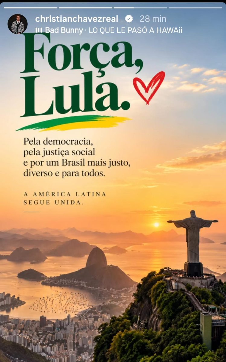 rbdmaniaco's tweet photo. APOIO DECLARADO! Christian Chávez também se posiciona a favor da reeleição de Luiz Inácio Lula da Silva à Presidência da República. 🇧🇷❤️ https://t.co/488Kz3Yc5b
