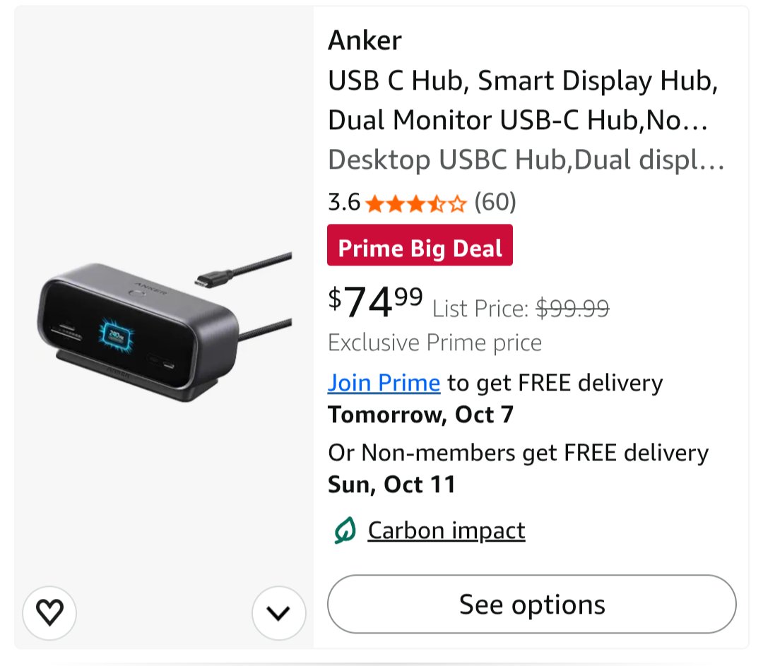 SPECDeals's tweet photo. Anker USBC Hub is on sale

https://t.co/emFA9MIZgQ https://t.co/FD7U4QkXFq