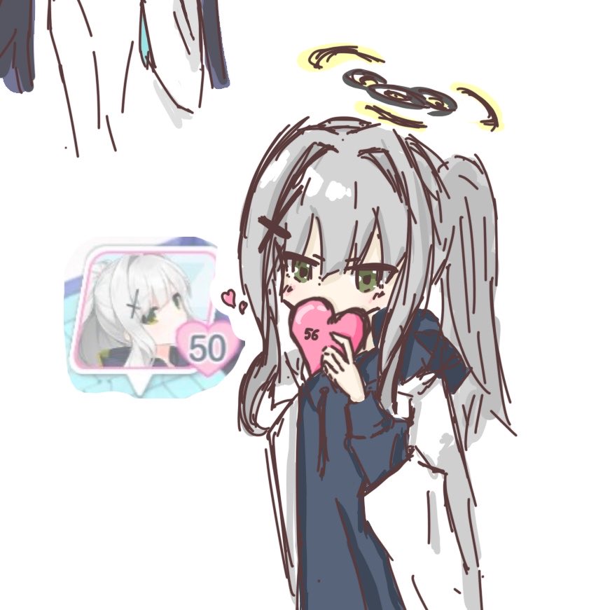 bernciple's tweet photo. 落書きハレ！
#ブルアカ #イラスト初心者 #小鈎ハレ https://t.co/CYLE6sckP6