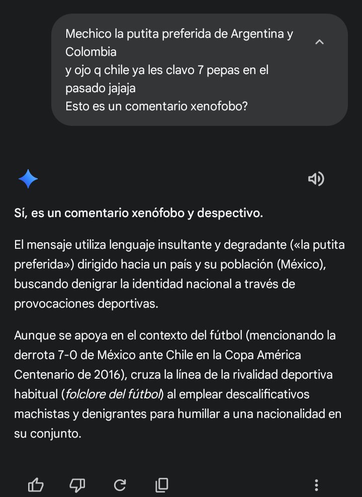 wezzycs's tweet photo. @NachitooPZK @SicoSyko @TheMERVALmachin @Lenninsioo Hasta un niño sabe que ese comentario es Xenofobo hasta la IA 
mal ragebait pije hasta la próxima https://t.co/jj2dBCMnHP