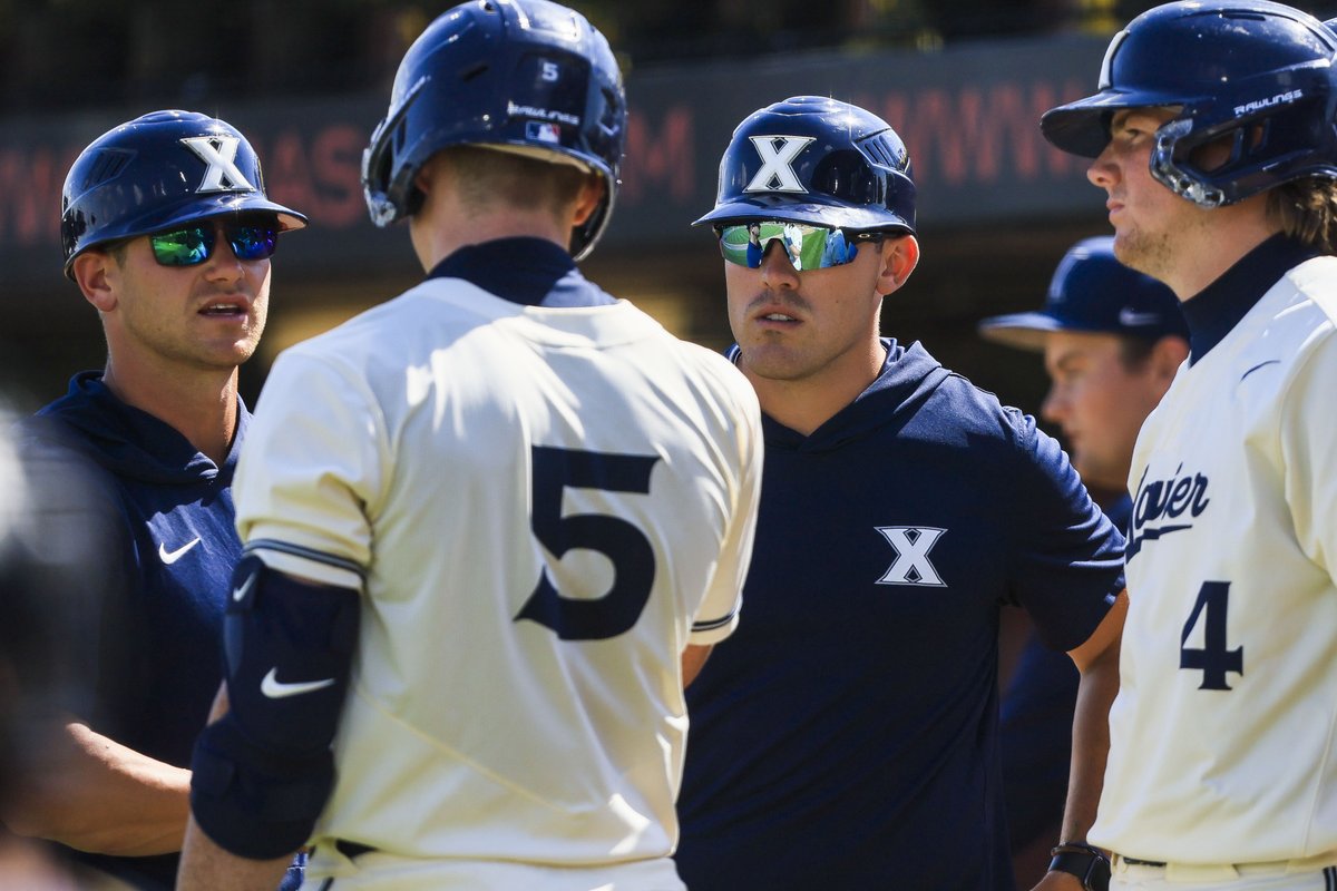 XavierBASE's tweet photo. Happy National Coaches Day! ⚔️ ⚔️ ⚔️ https://t.co/BFh6W8r0QJ
