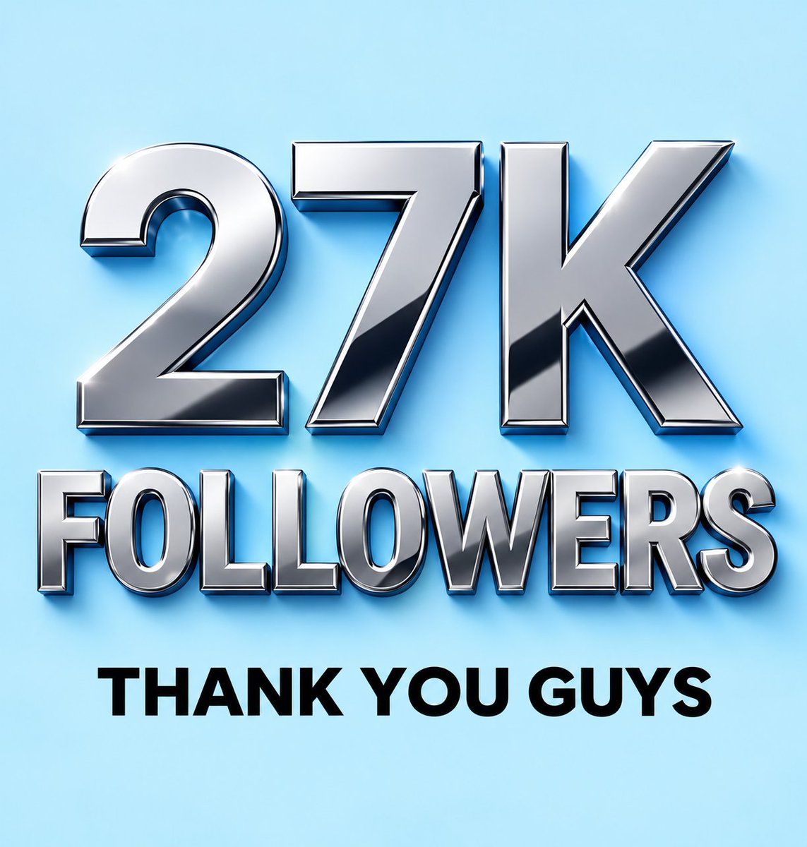 GoodnessUC00's tweet photo. 27K FOLLOWERS
 SIUUUUUU27K 💙

​A milestone is just a number but the community behind it is everything

 I am incredibly grateful for every follow, share and connection we've built

​Thank you guys for making this journey so incredibly meaningful https://t.co/kBM6KgShW4