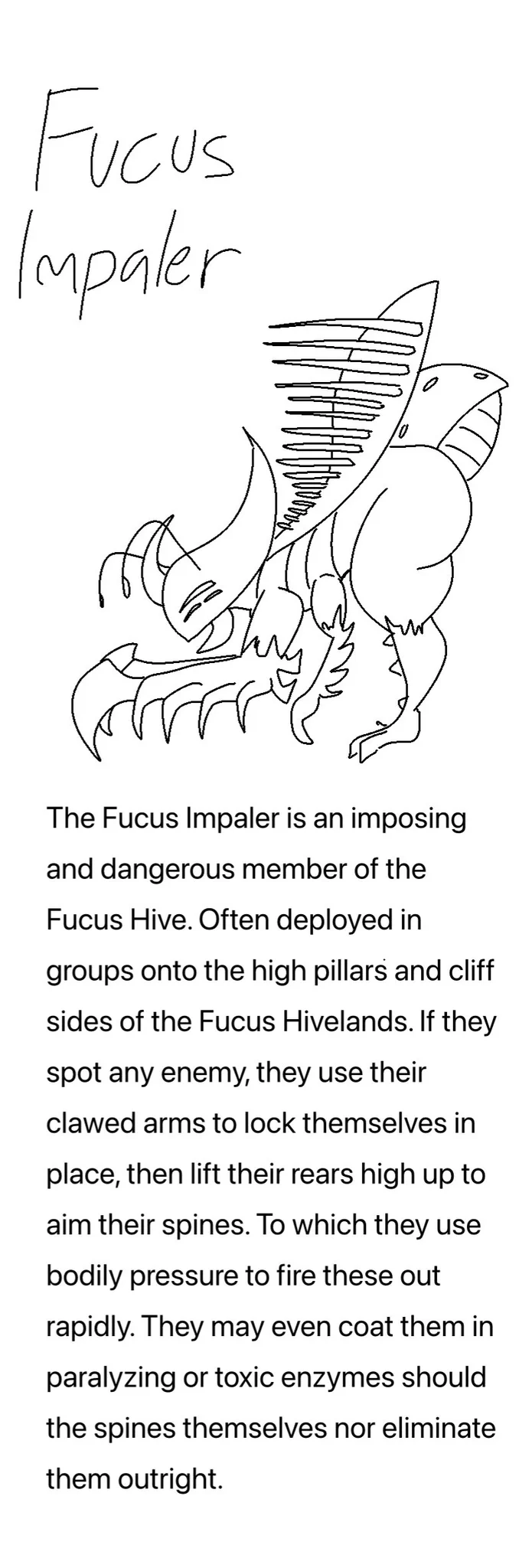 BlueBoyo (C0MMS OPEN) on X: "@Goldf13h Bestiary entry" / X