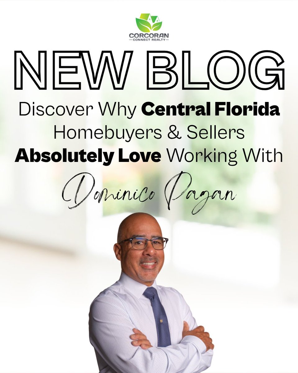 Corcoran_Con's tweet photo. 🌟 NEW BLOG POST: Discover Why Central Florida Homebuyers &amp; Sellers Absolutely Love Working With Dominico Pagan! 🏡✨   

Read the blog 👇📖 https://t.co/WP0fKbTO6o 

#DominicoPagan #CorcoranConnect #FloridaRealEstate #YourRealEstateConcierge #RealEstate https://t.co/KsLBuza9Ya