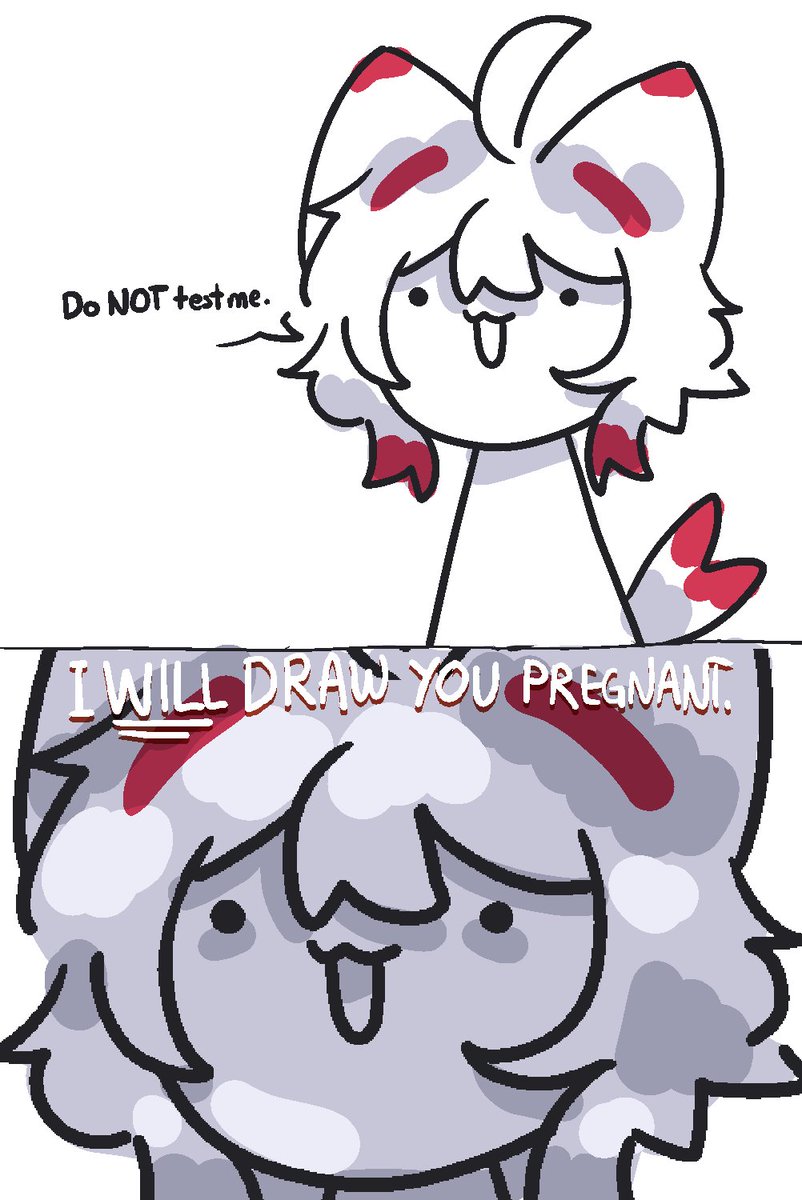 AngerRiceBall's tweet photo. if someone annoys you, draw them pregnant. https://t.co/Cw1Z3G9Un0