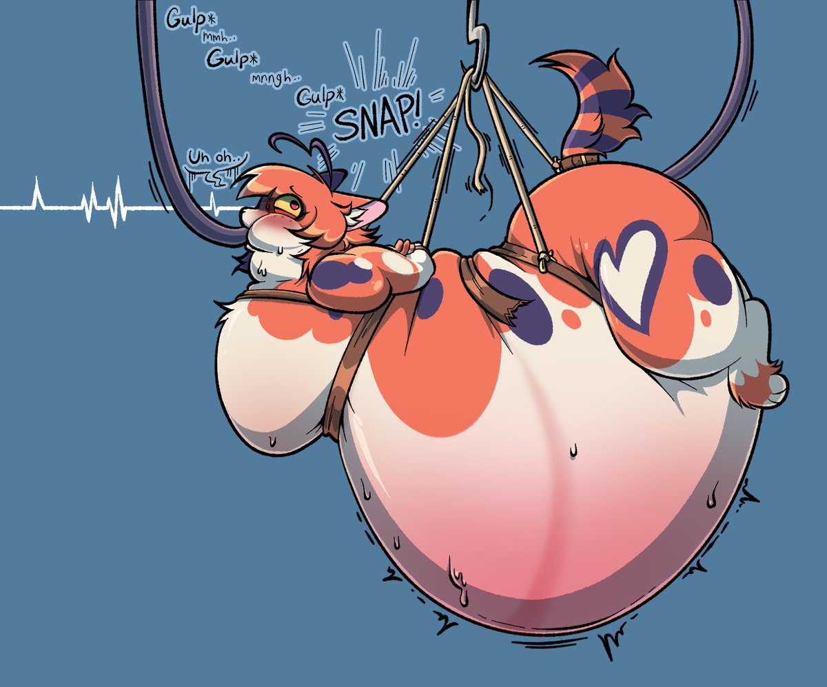 Saltico_owo's tweet photo. #saltitober Day 6 - SNAP!!
Jinx had hooked Salti into her new feeding tube contraction, suspending her in the air so give her expanding belly space to grow... https://t.co/BDyKzA2B0u
