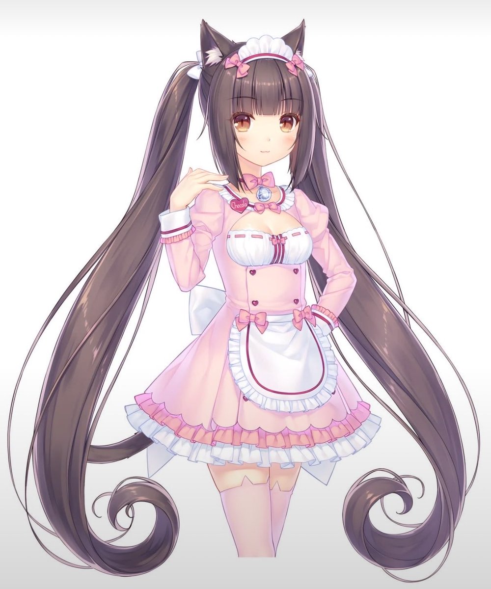 mafiwaii's tweet photo. hair goal is chocola’s giant hair https://t.co/TrJLwfV1Ec