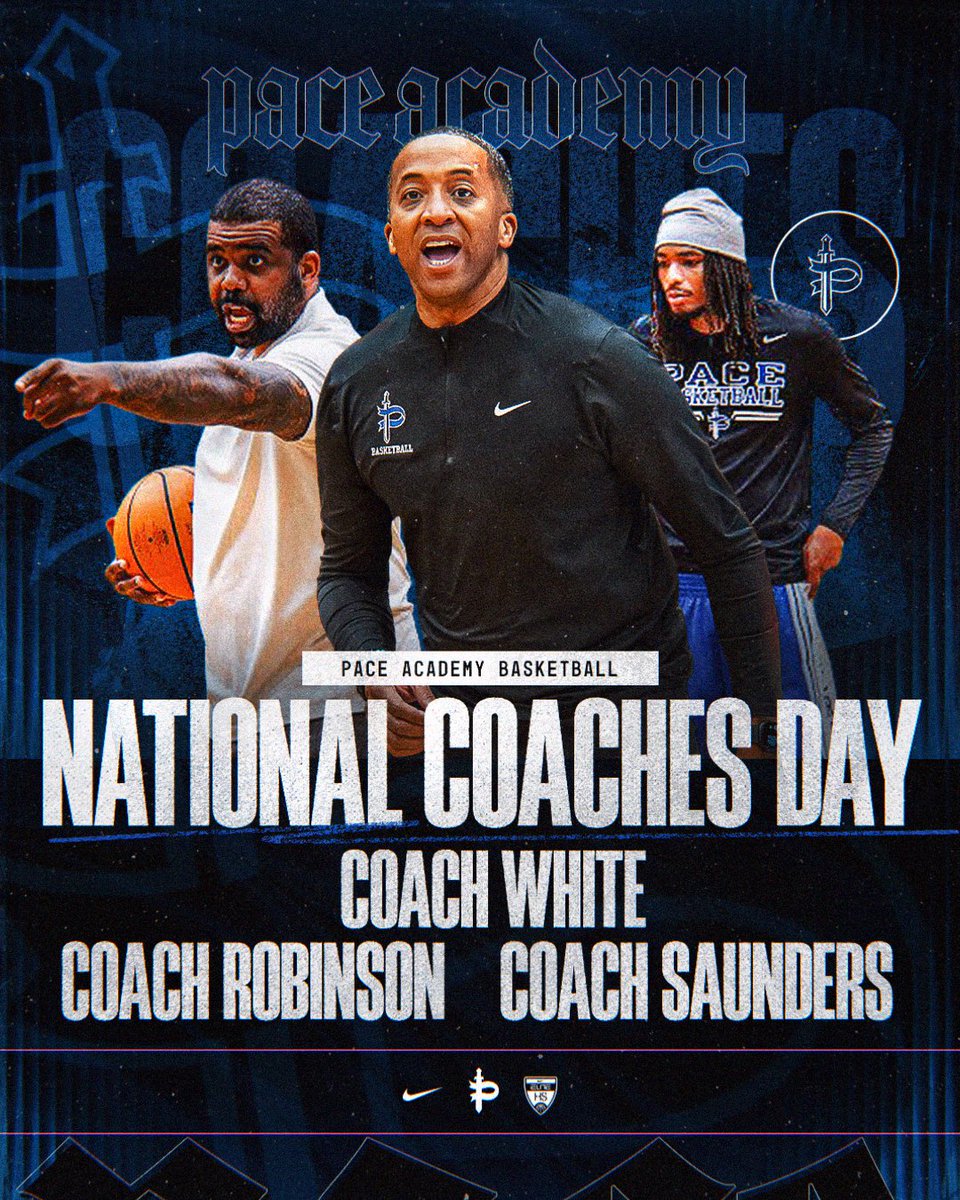 Pace_Hoops's tweet photo. Happy National Coaches Day!

Thank you Coach White, Coach Robinson, and Coach Saunders for the time, energy, leadership, and commitment you give to Pace Academy.

What you do goes far beyond the court. https://t.co/6ykrqA5SW1