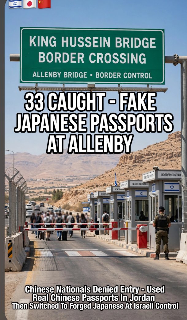 ALLENBY CROSSING BUST — THE JAPANESE PASSPORT SWITCH This is how they ...