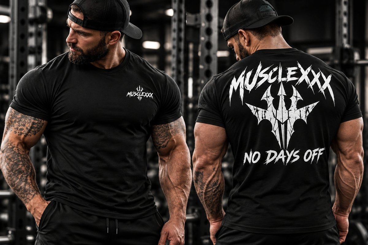 MUSCLEXXXUSA's tweet photo. Light, fitted, and ridiculously soft — the tee you forget you're wearing but somehow look different in. Perfect for workouts, layering, or "I tried" days. Fitted Cotton Workout Tee — $43. #ad #Fitness #Athleisure Tap the link in bio. https://t.co/WhYIJ4bd0h