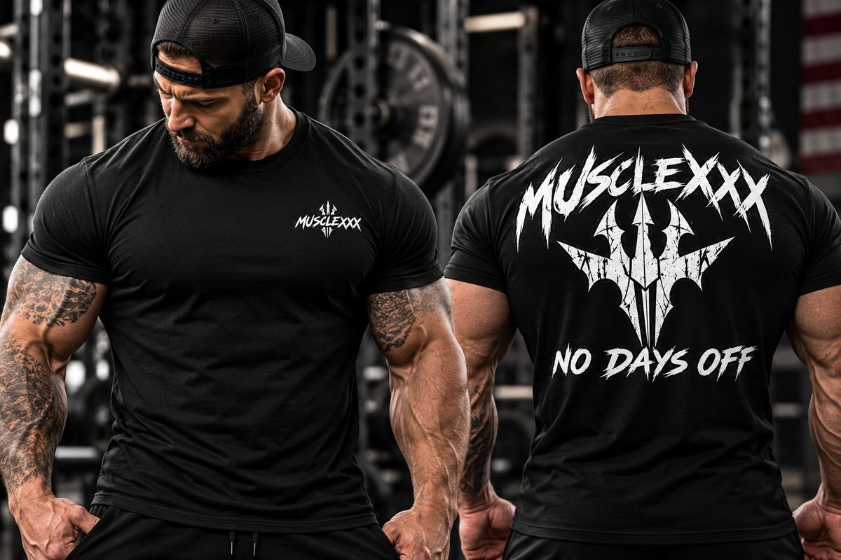 MUSCLEXXXUSA's tweet photo. Light, fitted, and ridiculously soft — the tee you forget you're wearing but somehow look different in. Perfect for workouts, layering, or "I tried" days. Fitted Cotton Workout Tee — $43. #ad #Fitness #Athleisure Tap the link in bio. https://t.co/WhYIJ4bd0h