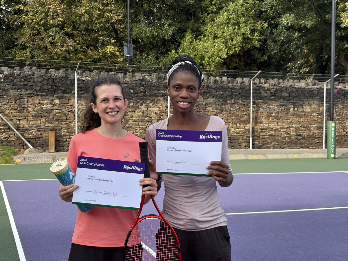 RustlingsLTC's tweet photo. Wodu, defended her title in a nail biting match against relative newcomer Blanca who became  this year's women's singles champion and, after a break from the tournament in 2025, Will returned to beat Toby in an excellent match becoming Men's singles champion  for the third time. https://t.co/aNSBcZVoSp