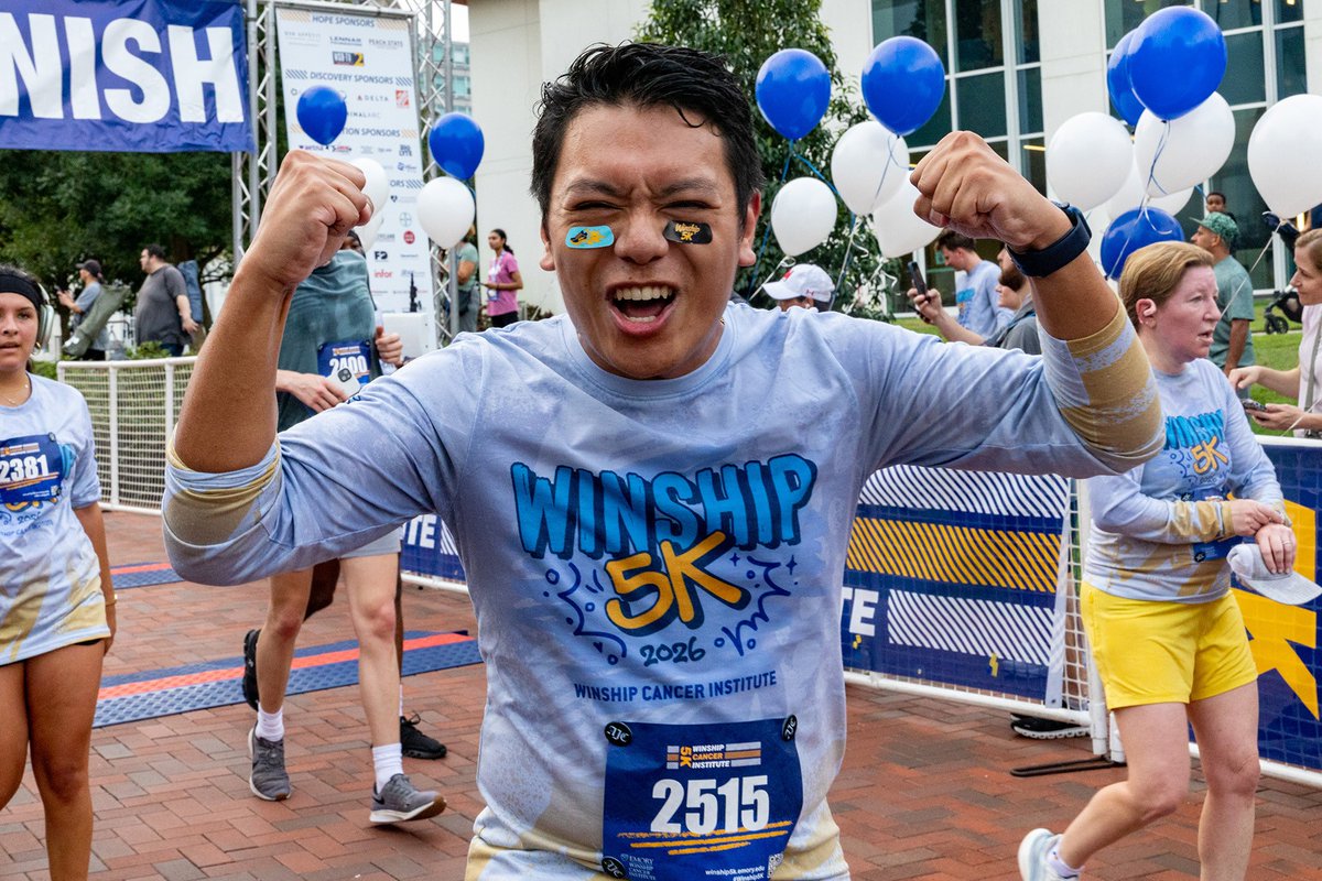EmoryUniversity's tweet photo. On Saturday, the annual Winship 5K brought together 4,510 determined runners, walkers, and virtual participants, proving that the threat of rain can't stop a community dedicated to supporting cancer research and care @WinshipAtEmory. 
🔗 https://t.co/HLroYXr1yk #Winship5K #Emory https://t.co/JHgQRjBYwV
