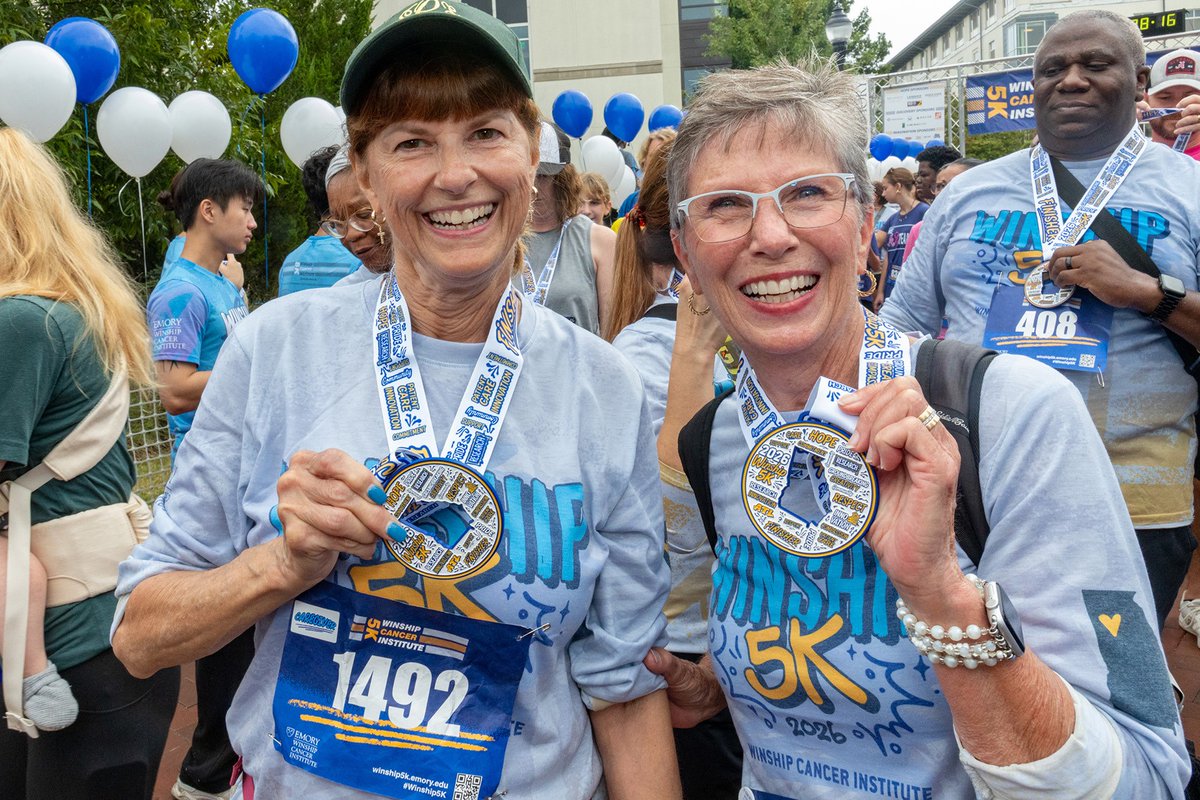 EmoryUniversity's tweet photo. On Saturday, the annual Winship 5K brought together 4,510 determined runners, walkers, and virtual participants, proving that the threat of rain can't stop a community dedicated to supporting cancer research and care @WinshipAtEmory. 
🔗 https://t.co/HLroYXr1yk #Winship5K #Emory https://t.co/JHgQRjBYwV