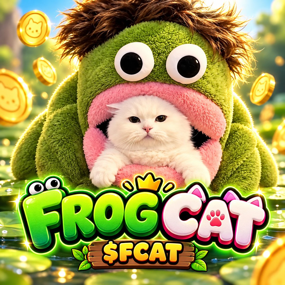 PumpkinPumkCoin's tweet photo. Frog Cat #FCAT https://t.co/bQrarv4GXX