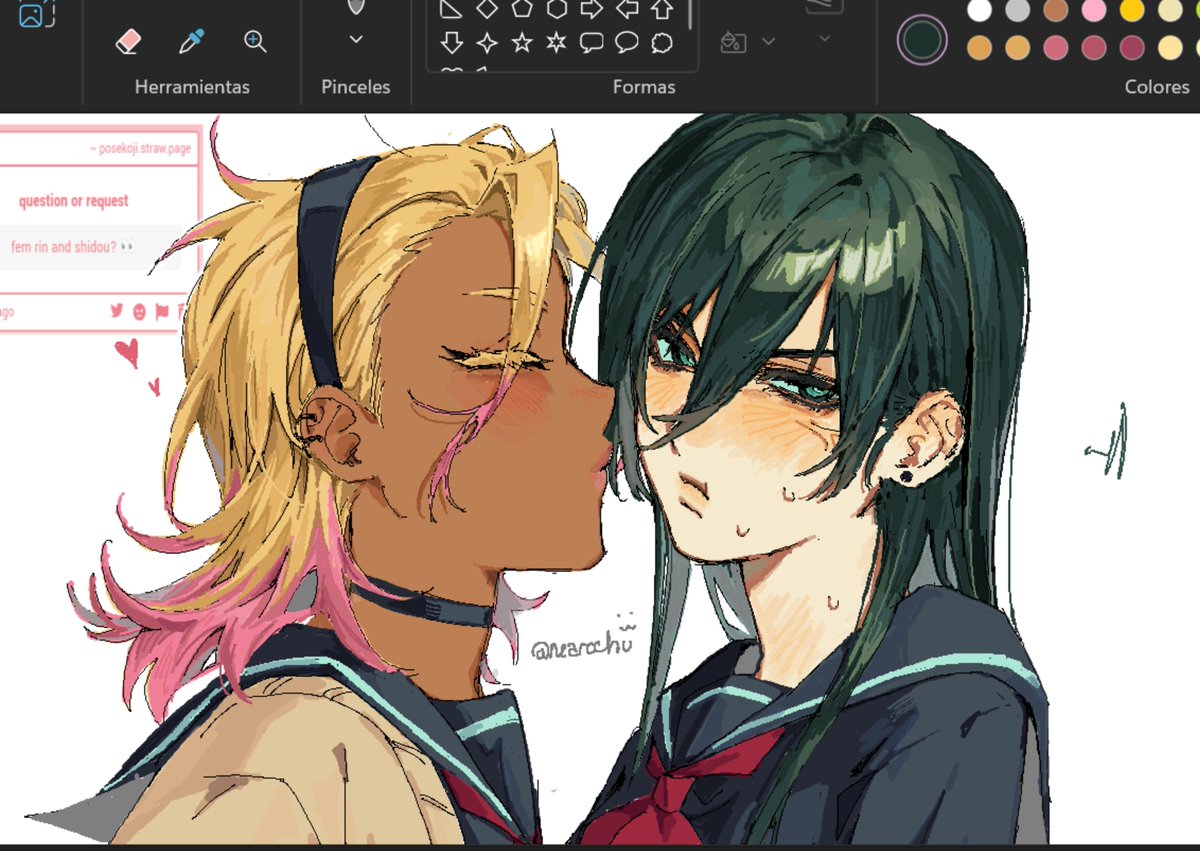 nearcchu's tweet photo. lo divertido q es dibujar en paint.... #ryurin  #femlock https://t.co/fnKkkDdTui