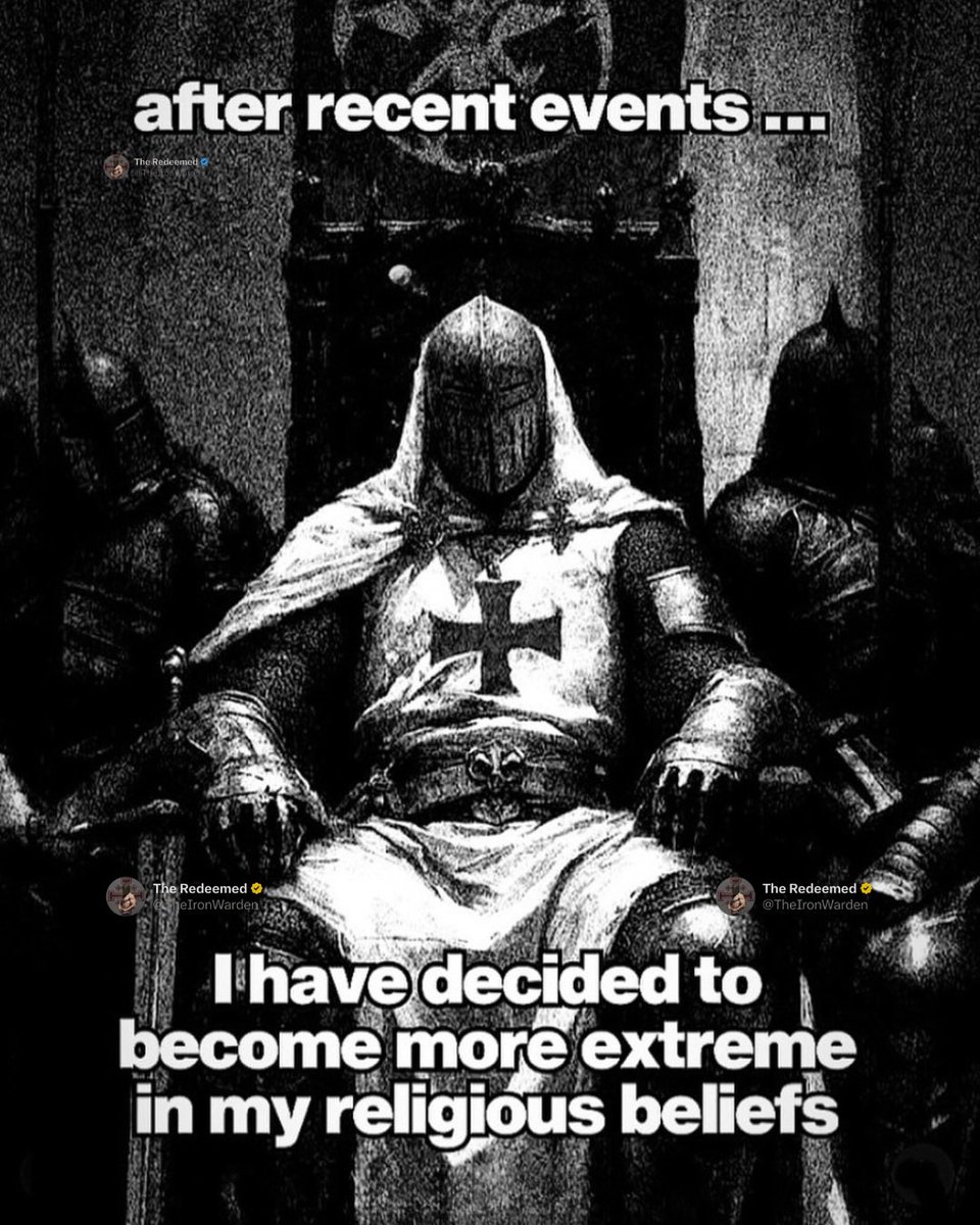 TheIronWarden2's tweet photo. ⛨ Deus Vult ⛨ https://t.co/1EhFP1vuzo