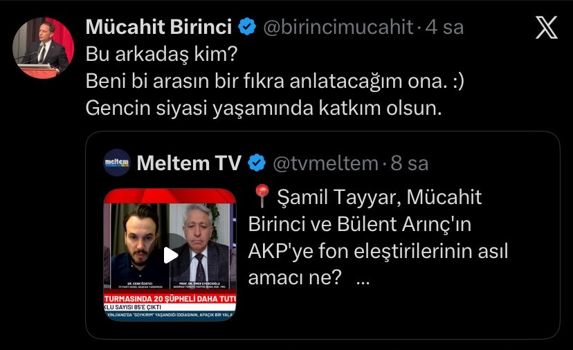 GundemTurkic's tweet photo. AKP’li trolleri rezil etmesiyle tanınan İYİ Parti Genel Başkan Yardımcısı Cenk Özatıcı bu sefer Mücahit Birinci’yi yerin dibine soktu.

• Mücahit Birinci’nin acizliği sosyal medya kullanıcılarını güldürdü. https://t.co/EbY3xKAYuK