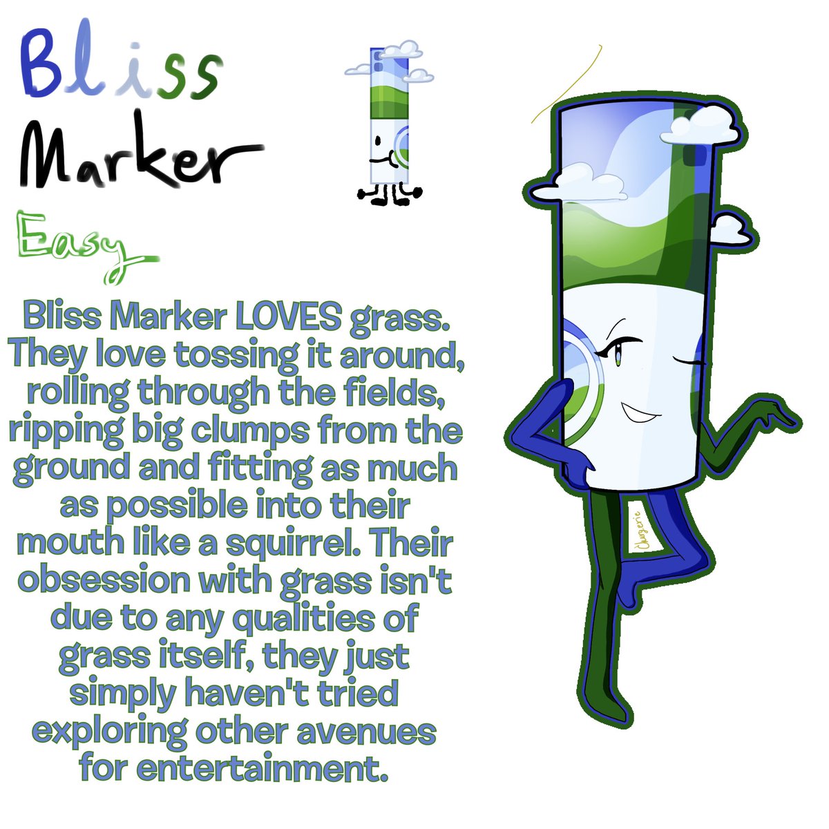 Femalecatmarker's tweet photo. Day 8/321 drawing every marker till thereβs a new update
Bliss Marker
#objectshow #findthemarkers https://t.co/CjklSrh4mY