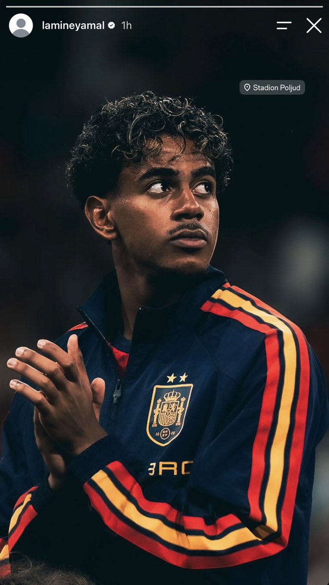 LamineYNE's tweet photo. Lamine Yamal on IG ahead of Croatia. 🇪🇸⭐️

Time to cook again. 😭🔥 https://t.co/Yriryx6xSV