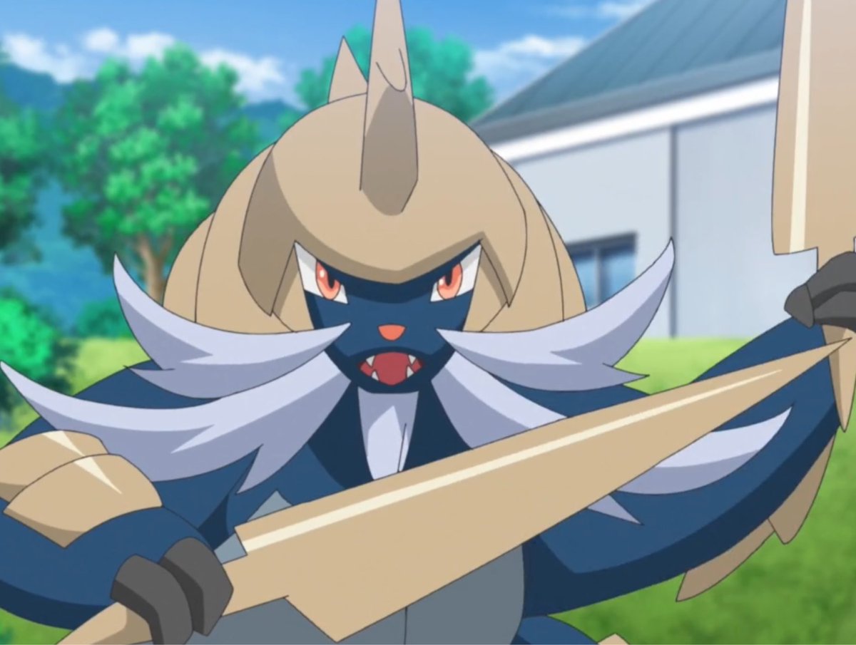 Darren221482's tweet photo. @Red_brb Is it hot take I say Samurott because need stand up pose/animation because I so sick and tired of people said it should been bipedal when it can be both if you seen the anime. 😔 https://t.co/0eKsvDjXJ3