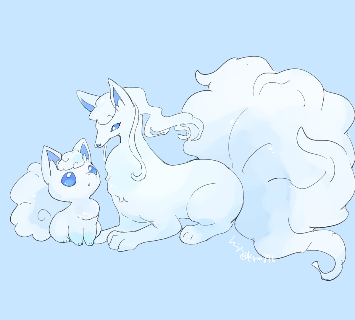 krm396's tweet photo. アローラ🦊　#ポケモンイラスト https://t.co/KPWhQ4X7fe