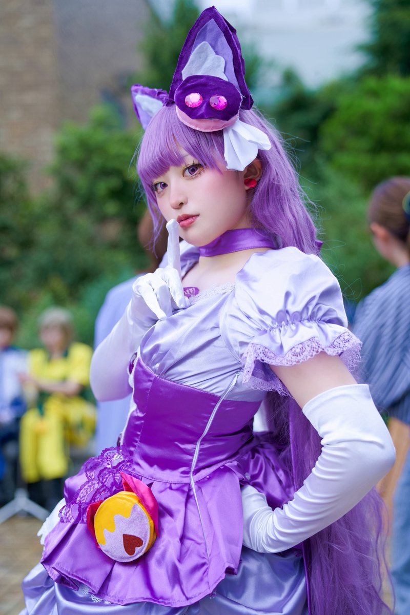 Momo082212's tweet photo. ꒰ cosplay/コスプレ ꒱ 

キュアマカロン🐈‍⬛💜

#Uアコスタ2026
#アコスタ池袋 https://t.co/NRzPb6eUxo
