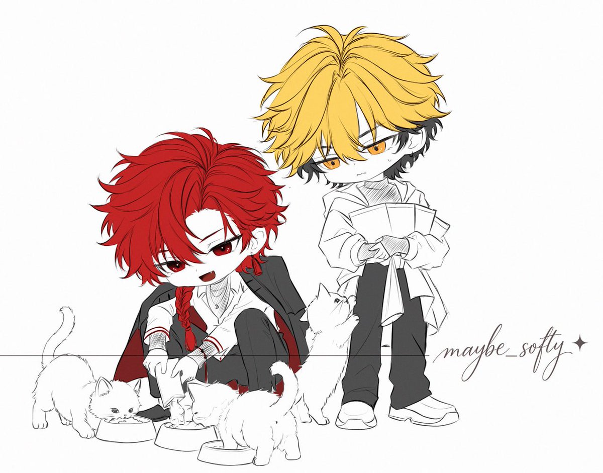 maybe_softy's tweet photo. Vein loves cats, and that's canon. After 3 hours of feeding, Xia Fei was already tired

I hope you find a funny cat ⚞^. .^⚟

#v斐 #veinfei  #linkclick https://t.co/9nn3WZkxnQ