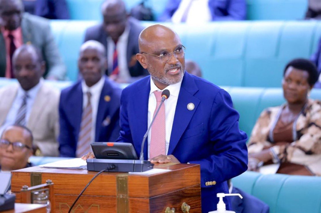 12thParliament's tweet photo. Foreign Affairs Minister Hon. @adoniaayebare has tabled before Parliament additional treaties, protocols and international agreements entered into by Government between 2021 and 2025. #ParliamentEye https://t.co/DD7L3EDhjI