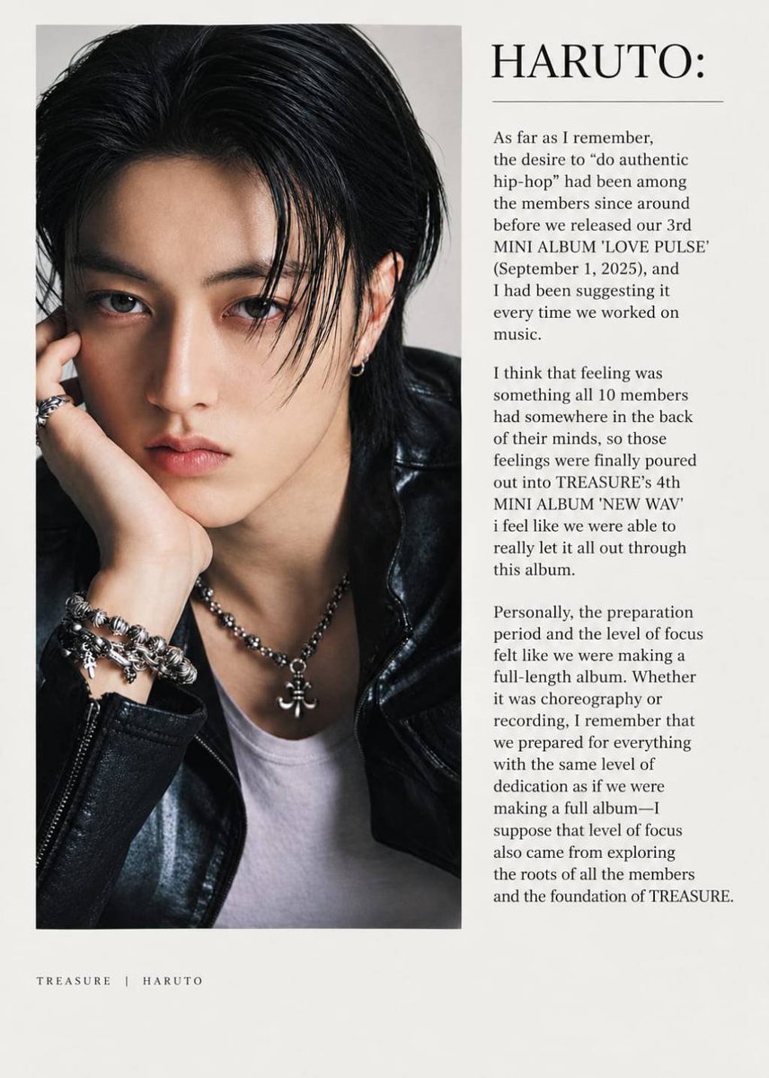 watanabewyou's tweet photo. [rough trans] haruto for depth edition 15 magazine interview🖤 https://t.co/mHXDmxyHYo