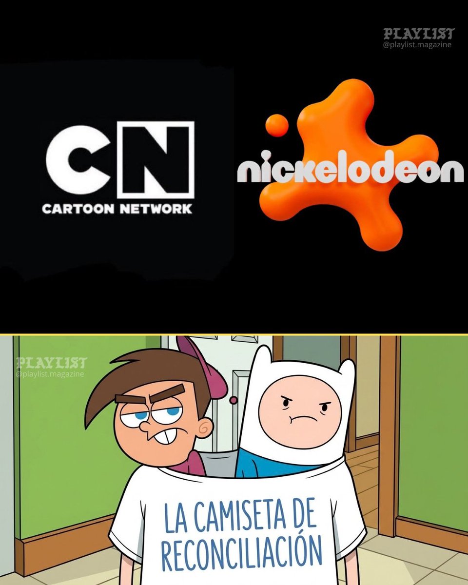 PLAYLIST_MAG's tweet photo. Cartoon Network y Nickelodeon son oficialmente empresas hermanas por primera vez en la historia, tras muchos años de competencia. https://t.co/Jtn3pR5VGu