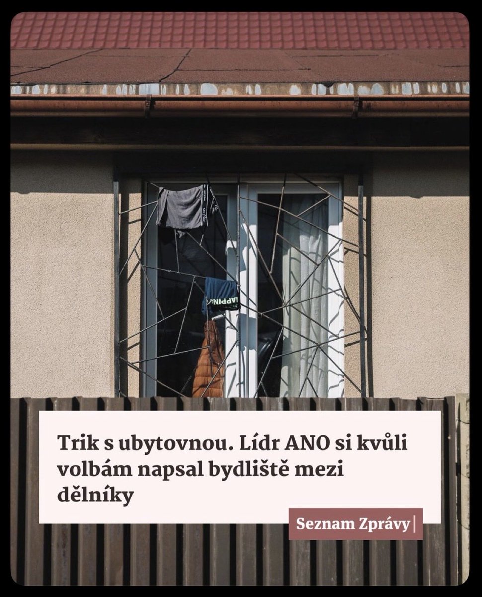 Radecho's tweet photo. Kandidáti ANO přepisují trvalá bydliště na ubytovny, aby v těch místech mohli kandidovat a začít konečně tvrdě makat. https://t.co/alBKr6oKXW