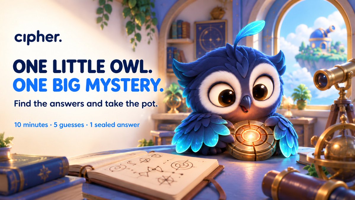CipherSolana's tweet photo. Cipher is a mystery game on Solana where you play detective. Talk to Pip, ask questions, and piece together the clues. Once you’ve cracked the case, submit your final answer and win the pot.

Coming soon on @solana https://t.co/llejyAtuhF