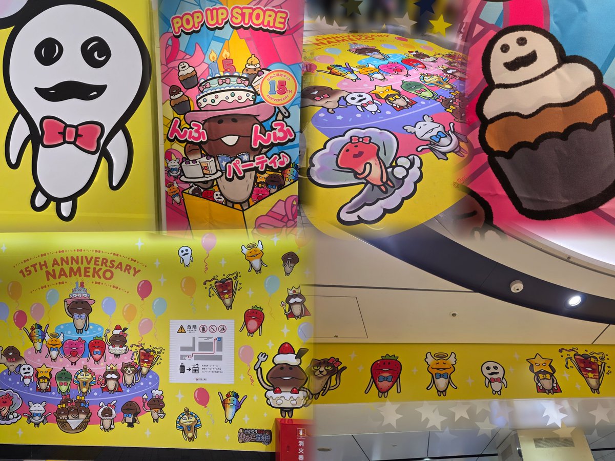 nachi_idol's tweet photo. なめこ15周年記念POP UP STORE❁⃘*.ﾟ
東京駅とても可愛かった〜！ 
ダンなめさんにサインもしてもらえて感激>⩊<💕 （買ったマサルを透けさせてたらなぞってもらって袋までかわいくなった❕） https://t.co/CAuboxX3GI