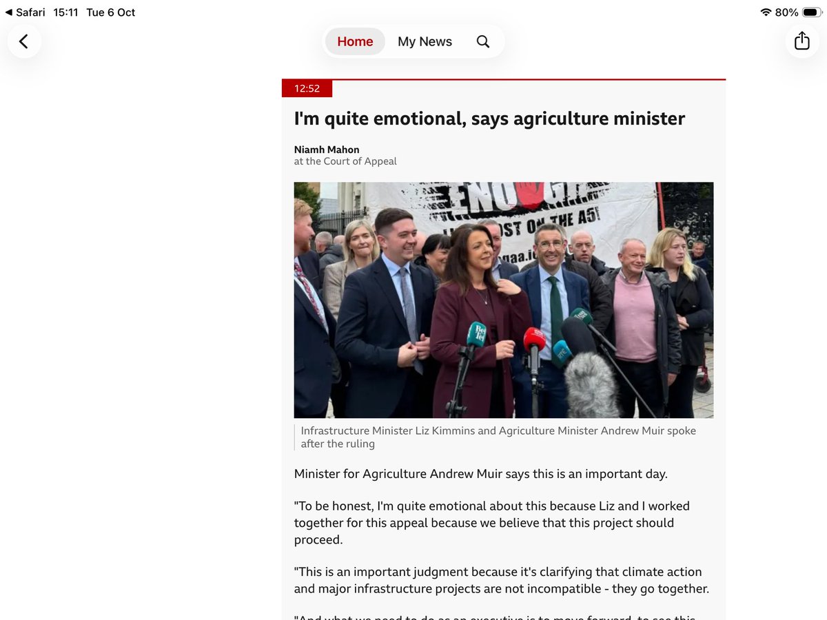arleneseesit's tweet photo. SF supported the cross party 2022 Climate Act which was used to block development of the A5.

SF are celebrating the appeal which over turned the legislation they helped pass. https://t.co/bLJRuhWzQh