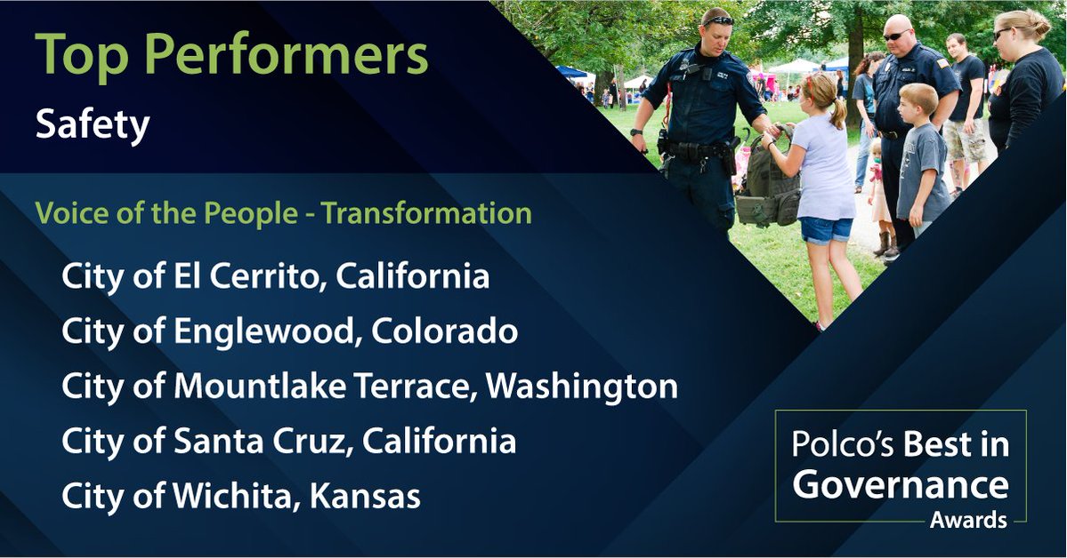 polco_us's tweet photo. #Polco is proud to honor the top #LocalGov keeping residents safe and communities prepared — through data-driven leadership and community partnership. 

👏 Congratulations to our 2026 #BestInGovernanceAwards Top Performers in #Safety!

See the winners: 🔗 https://t.co/ZYiZ9gcs84 https://t.co/AdgKUpDp53