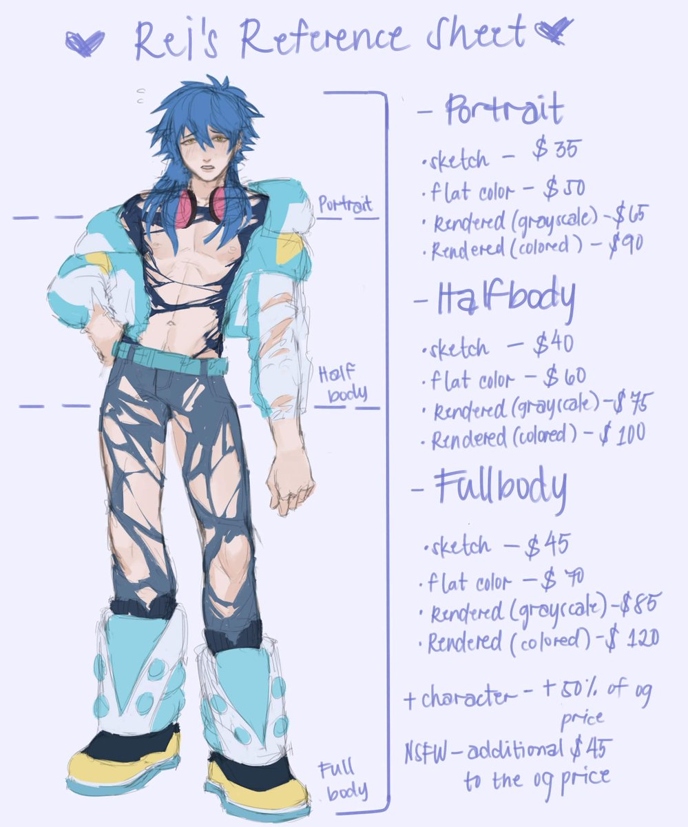 bureichi's tweet photo. everyone, it's official! my commissions are now open! ill be opening 5 slots in total only ✨more info will be on my carrd and you guys can dm me on my discord! :3 https://t.co/Kg2dXMcE2Z