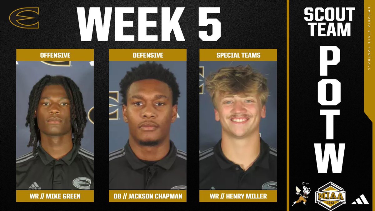 esuhornetsfb's tweet photo. Couldn’t do it without these guys!🐝🔥

Week 5 Scout team players of the week🐝🏈

#StingersUp🐝 | #FOE🐝🧱 | #UNIT https://t.co/W689OU141S