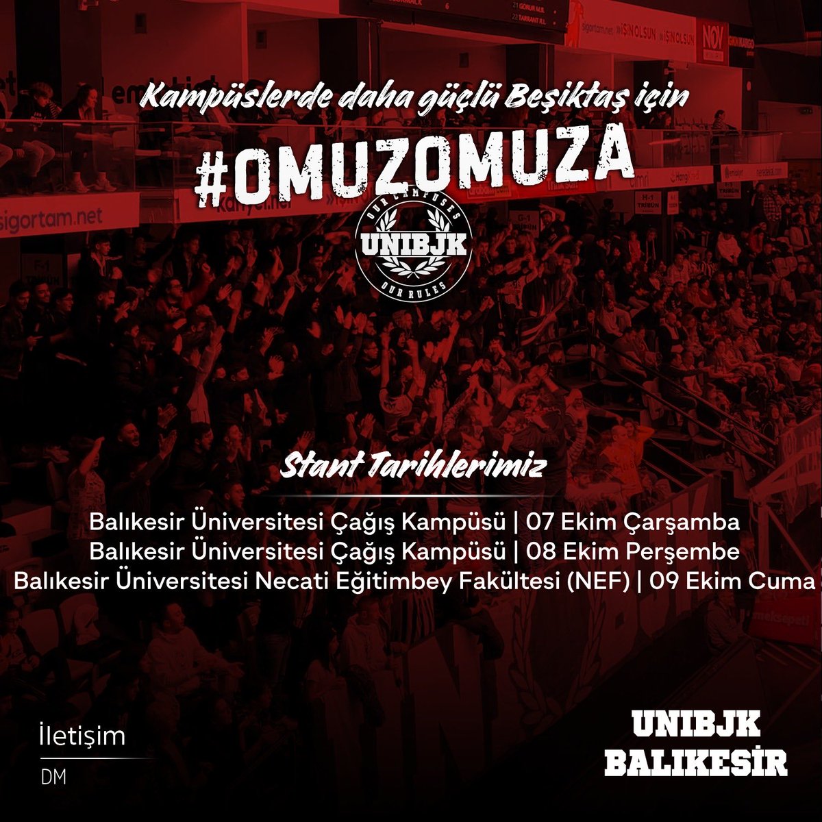 balikesirunibjk's tweet photo. Tüm Dostlarımızı Standlarımıza Bekliyoruz. #OurCampusesOurRules #UNIBJK 

#UNIBJKBalıkesir https://t.co/8PksLivw3i