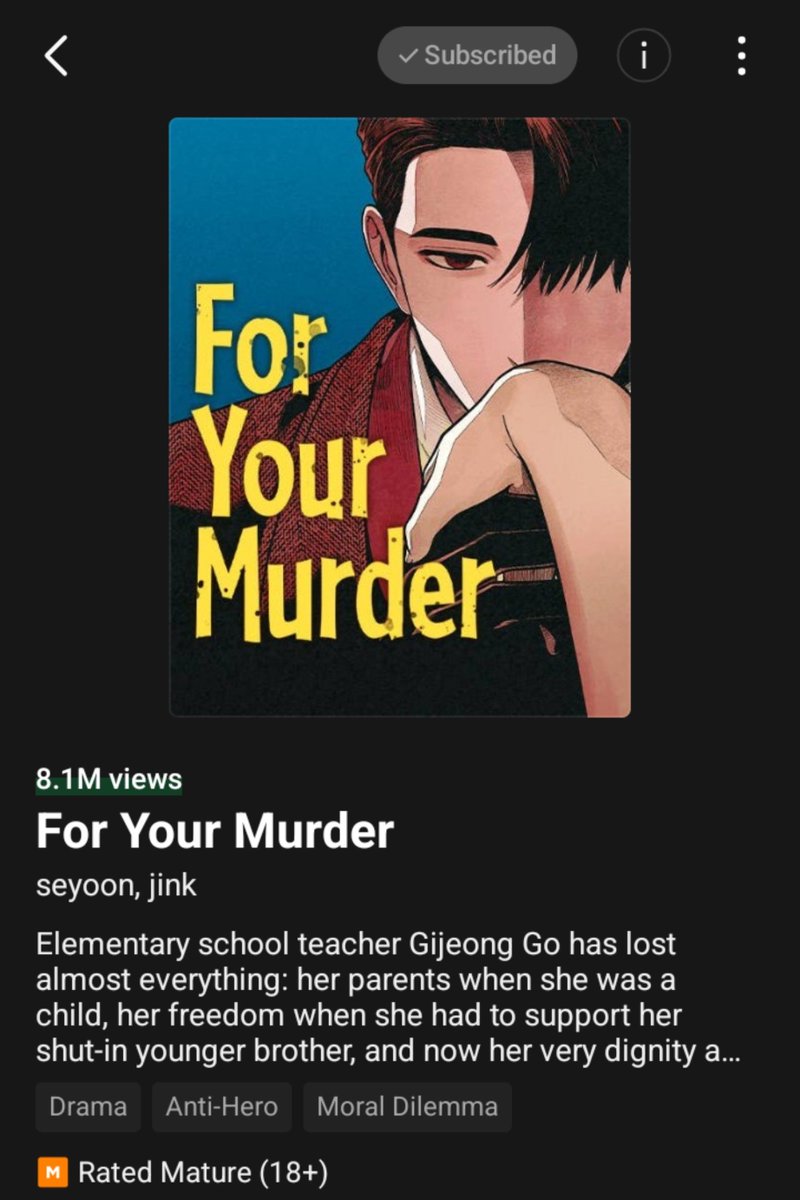 kiissedbypoem's tweet photo. GILA AKU BACA MANHWA INI SEKALI DUDUK SAKING SERUNYA! 😭

Ceritanya sangat menarik!! Awalnya kukira manhwa dark romance, ternyata ceritanya lebih mengarah pada psychological thriller dengan karakter utamanya sebagai villain. Cuma aku ngerasa endingnya sedikit terburu-buru. https://t.co/FmcpJ2Lahv
