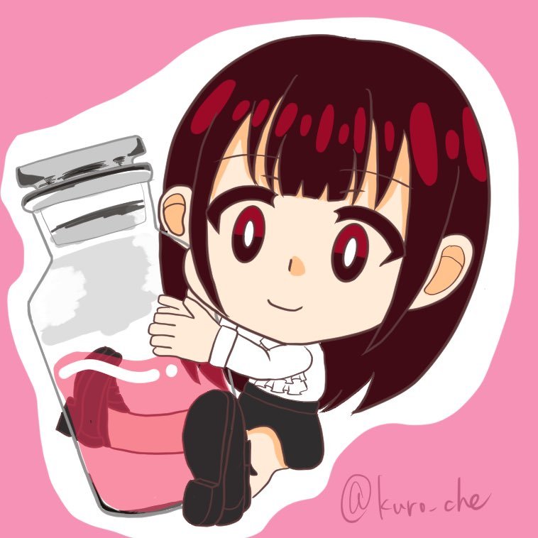 kuro_che's tweet photo. 上手く描けたらアクキーにしようと思っていたイラスト。
ペン入れの段階で違うなとなったのでボツ。
ここで供養しておきます。 https://t.co/LGaBL6tSKk