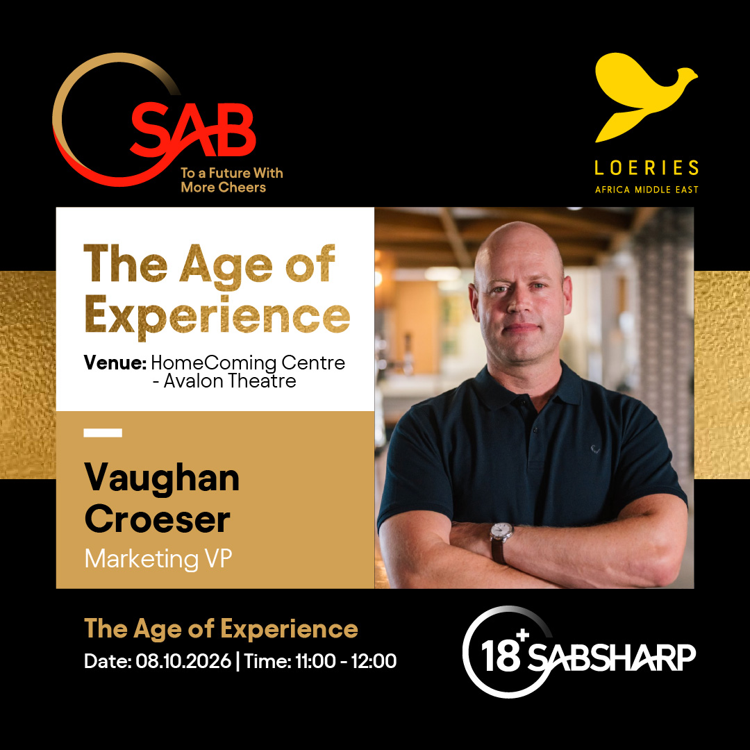 SABreweries's tweet photo. Introducing the SAB Masterclass panel for #Loeries2026.

In an era where experiences shape how consumers connect with brands, this group of industry leaders will unpack the Age of Experience and what it means for the future of marketing.
(1/2)

#SABLoeries #ForeverCommitted https://t.co/WTt4AgXHnT