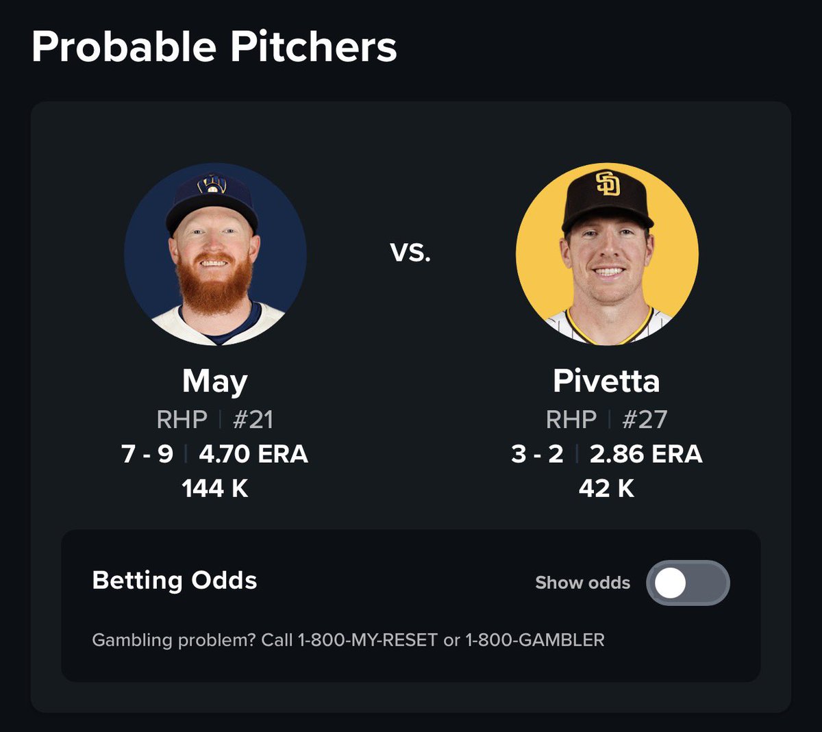 tylermilliken_'s tweet photo. Dustin May vs. Nick Pivetta. 2 of the more frustrating Red Sox arms this decade.

We’ll always have Pivetta in the 2021 ALDS. Pure electricity. Sorry, no positive to be found on the May front lol. https://t.co/td7sSFiebt