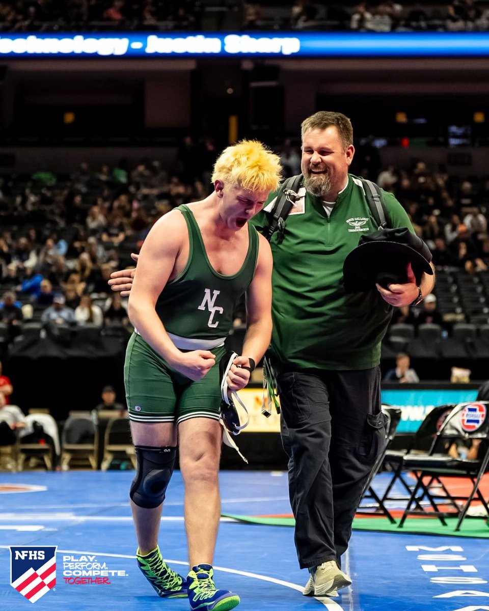NFHS_Org's tweet photo. Coaches play a powerful role in the high school experience - helping students learn, grow, compete and become the best versions of themselves.

Today, we’re grateful for the coaches who show up every day and make a difference far beyond the scoreboard.

Happy #NationalCoachesDay! 👏🏆 

Who's a coach you want to celebrate today?!

#NationalYouthSportsWeek @TeamUSA